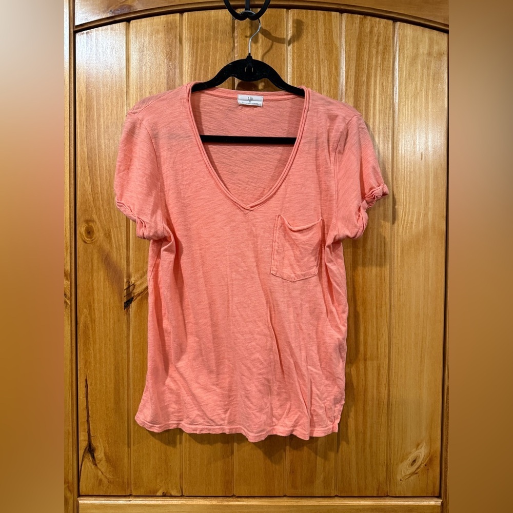 Anthropologie t.la neon orange T-shirt